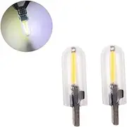 TIDTALEO 10pcs Warm White LED Car Bulbs License Plate Lamp High Brightness Side Light for Cars and Motorbikes Easy to Install Versatile Use for Map Trunk and Backup Lighting