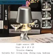 Touch Desk Lamp, Study Room, Bedside Lamp, Decorative Lamp USB Charge Silver D