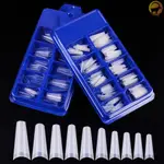 100PCS/BOX FALSE NAILS COWBOY STYLE FLAT TIP BALLERINA MANIC