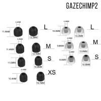 在飛比找蝦皮購物優惠-[Gazechimp2] 4x1 對耳塞耳塞適用於 WF-1