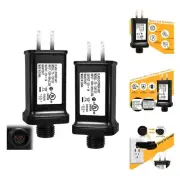 2 PCS Replacement Yard Inflatable Adapter,12V 1A Class 2 Power Supply, Low Vo...