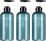 500ML Pump Bottle Empty Round Lotion Bottles Shampoo Pump Bottles Dispenser for Soap Cream Lotion Hand Soap Detergent and Other ProductsLarge