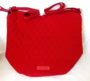Vera Bradley TANGO RED Microfiber Bucket Crossbody shoulder bag NWT