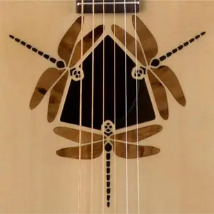 美國 LUNA 蜻蜓 雲杉/桃花心木 36吋旅行吉他 SAF DF NAT