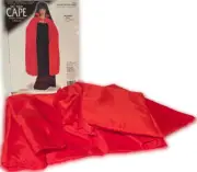 56" RED VAMPIRE CAPE Adult Magic Magicians Dracula Wizard Costume Long Collar