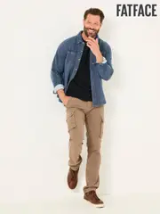 FatFace Breakyard Natural Dark Natural Cargo Trousers (E55866) | $137