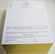 Printed Carbonless Forms, 2 Part, 8.5" x 11", Custom Business Invoice, 250 sets
