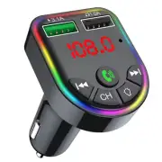 Bluetooth FM Transmitter Adapter Car MP3 Player 2USB Charger Wireless%⇕ (for: Daihatsu)