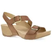 Dansko Trinity Women's Casual Sandals, Tan Burnished Nubuck, W36