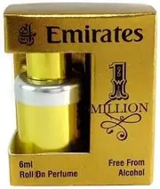 New 1 Million Roll-On Perfume, 6 mL, Alcohol-Free, Unisex