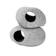 2 Pcs Stackable Aquarium Decoration Rock Caves Hideaway for Shrimp Cichlid Hiding Breeding Spawning