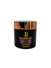 Billionaire Builder Hard Gel Nail Soak Off UV LED Hema Free 08 French Pink - 60g