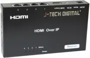J-Tech Digital ProAV 4x1 1080P HDMI Extender Splitter AV Over IP 400ft -Receiver