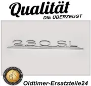 "'Lettering ""230SL"" on the trunk lid for Mercedes W113'"