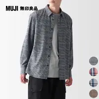 在飛比找PChome24h購物優惠-男雙面起毛法蘭絨長袖襯衫【MUJI 無印良品】