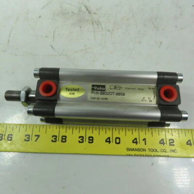 Parker P1K-S032DT-0050 Double Acting Air Cylinder 35mm Bore 50mm Stroke 10 Bar