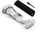 Garlic Press Rocker, Leaf Herb Stripper, Stainless Steel Garlic Press Rocker, Ga