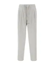 Brunello Cucinelli Drawstring Elastic Waist Pants IT52,IT50 grey