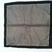 HUGO BOSS MENS NEW BROWN 63%COTTON 37%SILK POCKET SQUARE SIZE: 12" X 12"