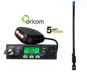 ORICOM UH028 UHF RADIO 80 CHANNEL 5W+CH300 UHF AXIS 3DBi RUBBER DUCKY ANTENNA