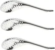 BRIGHTFUFU 1 Set Stainless Steel Caviar Spoons Kitchen Colander for Food Straining and Spherification for Delicacies and Fish Roe Handling