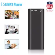 Mini Spy Hidden Audio Recorder MP3 Voice Activated Office 16GB Listening Device