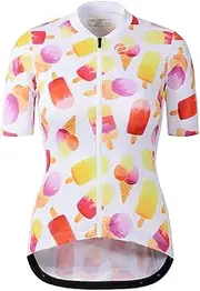 [CATENA] Women's Cycling Short Jersey Sleeve Breathable Bike Shirt Bicycle Clothing Quick Dry Summer Ice Cream