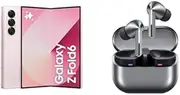 Galaxy Samsung Z Fold6 AI Smartphone, Pink, 256 GB + Galaxy Buds3 Pro Silver