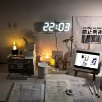 在飛比找蝦皮購物優惠-3D時鐘 壁掛時鐘 立體時鐘 溫度時鐘 數字時鐘 電子時鐘 