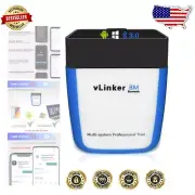 Smart vLinker BM Bluetooth OBDII Scanner - Battery Protection & Fast Diagnostics