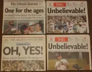 Atlanta Braves 1992 NLCS Champs Sid Bream Slide Journal/Constitution Newspapers