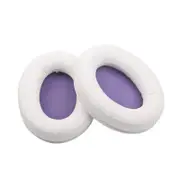 2-pack Leather Ear Pad Covers for Kingston Cloud Silver Ii Headset - White