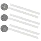 2 x dough strips for eating, length 40 cm, ceramic clay rolling pin guides