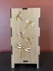 Wooden Dragonfly Nightstand Lamp,Cute Unique Nightlight