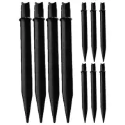 10 Pcs Outdoor Light Fence Lights Ground Rod Solar Lamp Powered