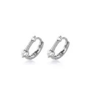ANYCO Fashion Earrings Sterling Silver Minimalism Geometric Strips Zircon Mini Small Stud for Women Teen Unisex Jewelry Gifts