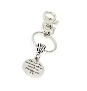 Do Not Be Anxious About Anything Charm Keychain, Philippians 4 6, Scripture Gift