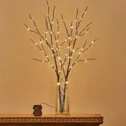 Lighted Brown Branches 32IN 100 LED with Timer Battery Operated, Artificial Tree