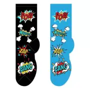 Pow Kaboom Zap Bang Socks - New
