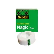 Scotch Magic Tape Transparent 3/4"X36 Yards Refill Home School Office Crafts