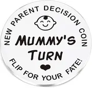 Laroal Decision Coins for New Parents, Stainless Steel Commemorative Coins, Decision Coins, DIY Coins, Gifts for Mom and Dad, Birthday, Anniversary