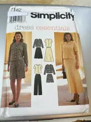 Simplicity Pattern 7182 Ms DRESS ESSENTIALS Tops~Skirts~Pants & Shorts