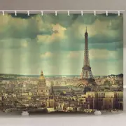 Foreshadowing Concise 3D Shower Curtain Waterproof Fabric Bathroom Decoration
