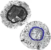 SHERCHPRY 2pcs Thermal Aluminum Foil Hair Conditioning Caps for Dyeing and Shower Use Versatile Hair Treatment Covers with Elastic Design for Home and