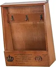 JISADER Wall Key Hanger with 3 Hooks Key Storage Box Wall Mount for Locker Door Home Office