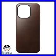 NOMAD Modern Case - genuine Horween Leather for Apple iPhone 15 Pro, Brown