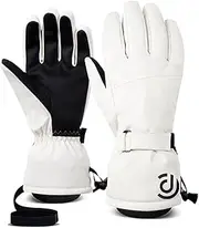 Ski Gloves | Waterproof Insulated Winter Gloves with Wrist Strap | Thermal Gloves for Men and Women, Warm Gloves, Snow Gear for Outdoor Activity Running Cycling Buniq