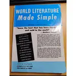 二手 WORLD LITERATURE MADE SIMPLE