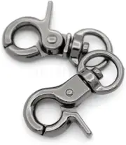 Lobster Claw Clasps Trigger Snap Hooks 1 1/4" X 1/2" Landyard Swivel Clip 10 Pac