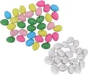 Toyvian 100pcs Easter Simulation Eggs Easter Craft Decorations Fake Egg Props for Party